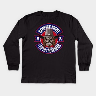 Bonfire Night, The Fifth of November Kids Long Sleeve T-Shirt